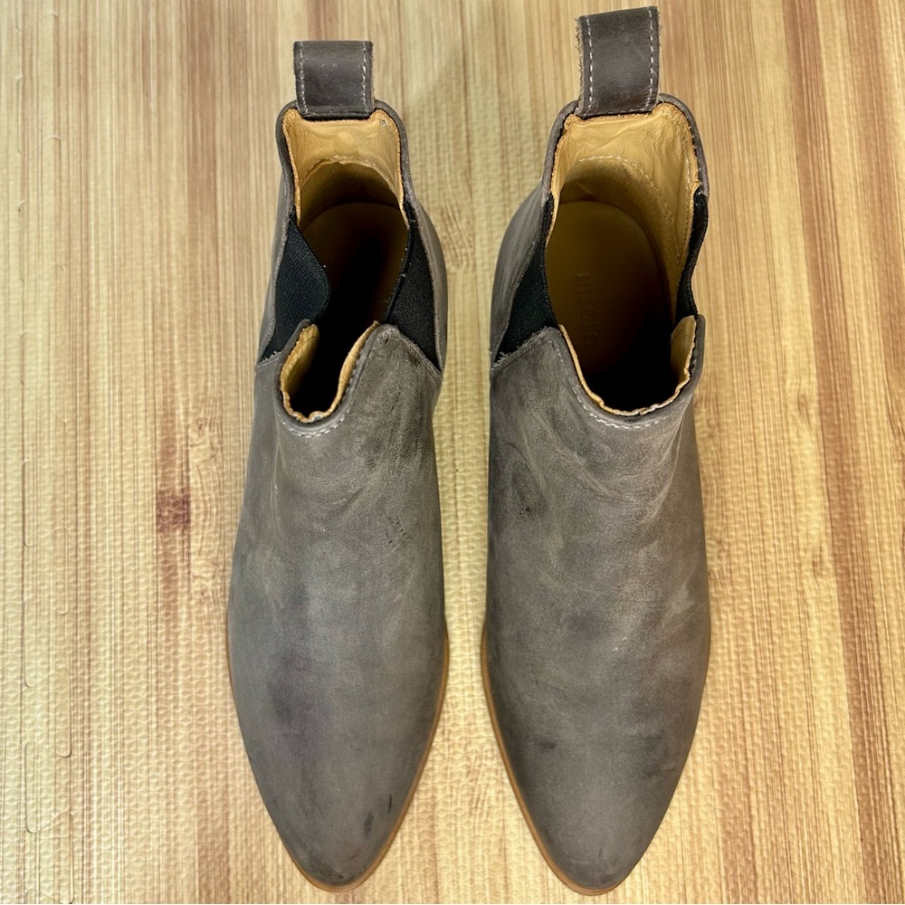Nisolo Eva Everyday Chelsea Boot Grey Suede Leather Comfort Women’s Size 7.5 NEW - Picture 5 of 13